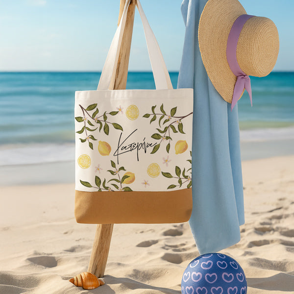 Πάνινη Τσάντα Ώμου - Λεμόνια