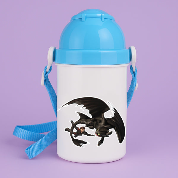 Παιδικό Παγούρι - Πως Να Εκπαιδεύσετε Τον Δράκο Σας Μπλε 400ml