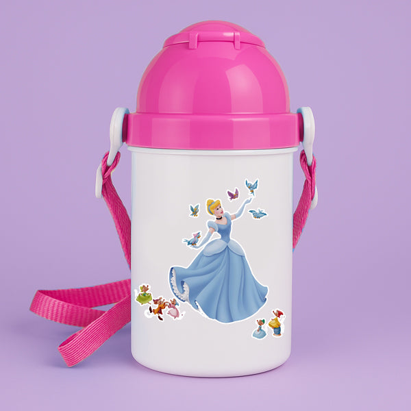 Παιδικό Παγούρι - Σταχτοπούτα Ροζ 400ml