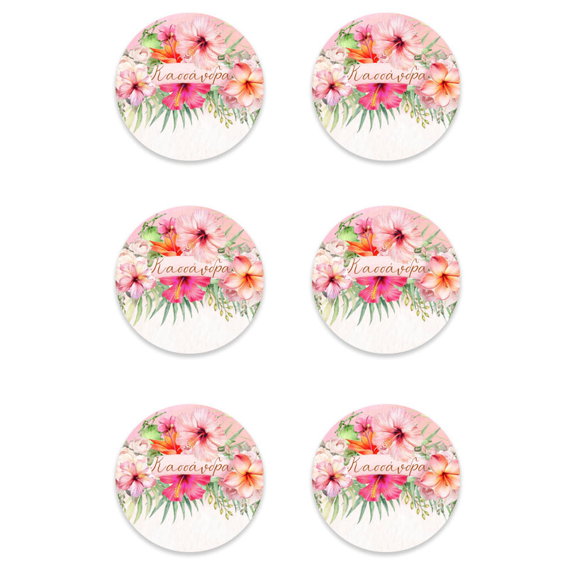 Σετ κονκάρδες - Tropical Ιβίσκος (6 τεμ)