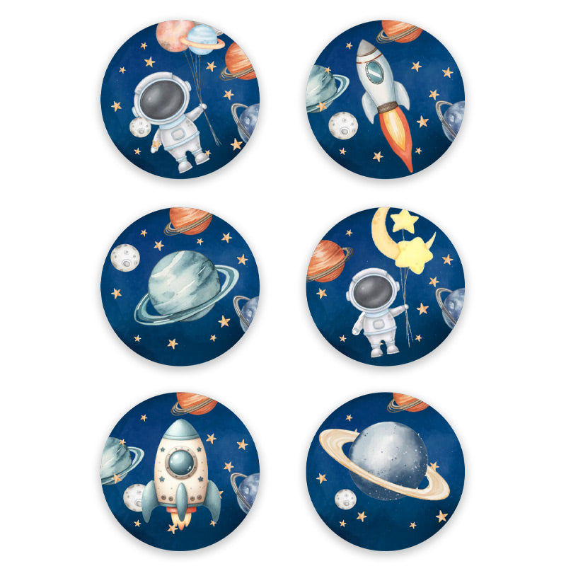 Σετ κονκάρδες - Αστροναύτης (6 τεμ)