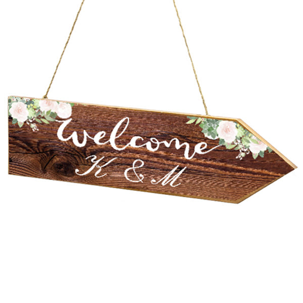 Πινακίδα Γάμου Rustic Wood