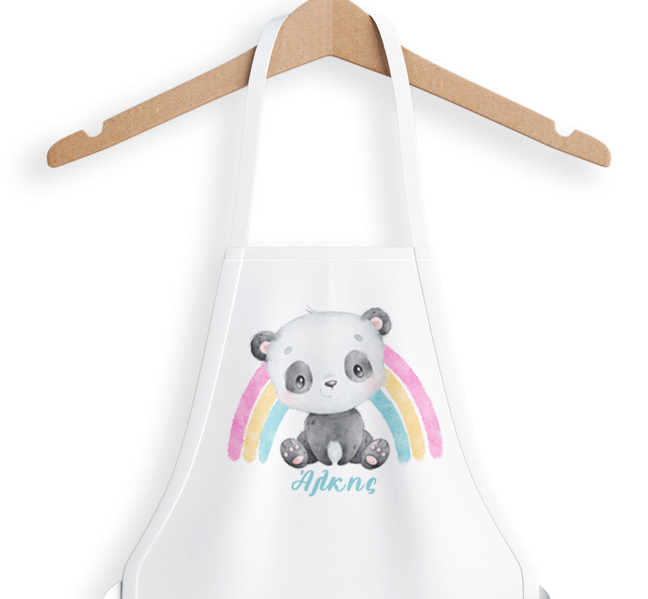 Ποδιά αρκουδάκι Panda Rainbow