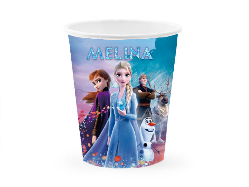 Ποτήρια με όνομα Frozen (8 τεμ)
