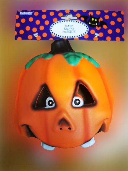 Παιδική πλαστική Μάσκα Halloween 3 σχέδια 17.3 x 18.4 εκ. - 1 τεμ