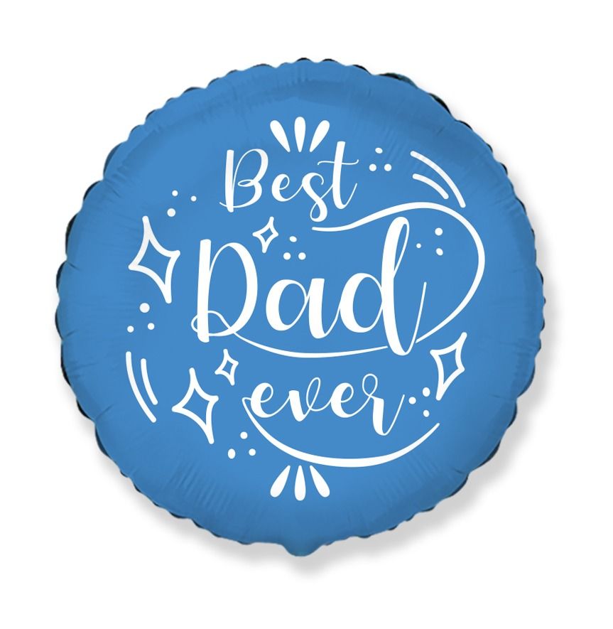 Μπαλόνι Φοιλ 18 Best Dad Ever 45 εκ - μπαμπά - Συσκευασμένο