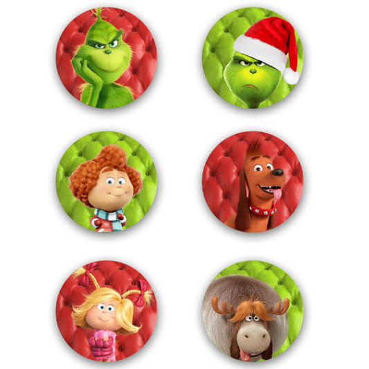 Χριστουγεννιάτικες Κονκάρδες Grinch(6 τεμ)