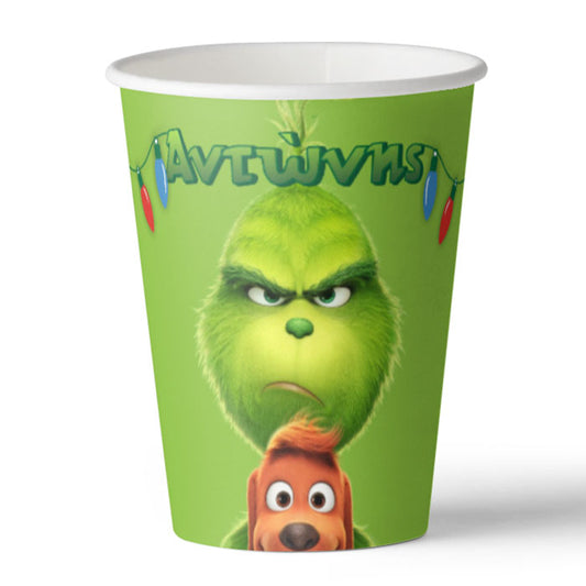 Χριστουγεννιάτικα Ποτήρια Grinch(8 τεμ)