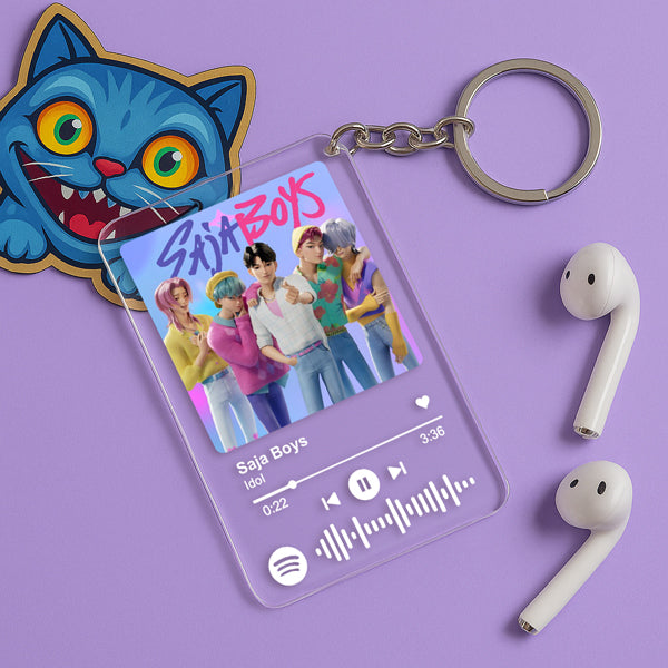 Plexi Μπρελόκ K-Pop Demon Hunters Saja Boys Με Τραγούδι