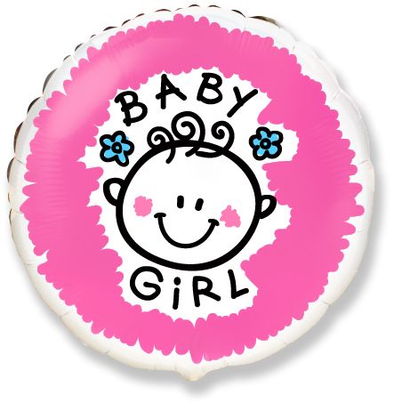 Μπαλόνι Φοιλ 18 Baby Girl / 46 εκ Ασυσκεύαστο