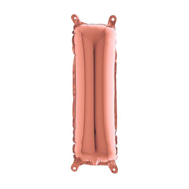 Mini Μπαλόνια Γράμματα Rosegold 36cm