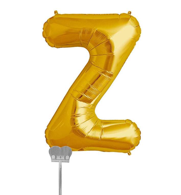 Mini Μπαλόνια Γράμματα Χρυσό 18cm