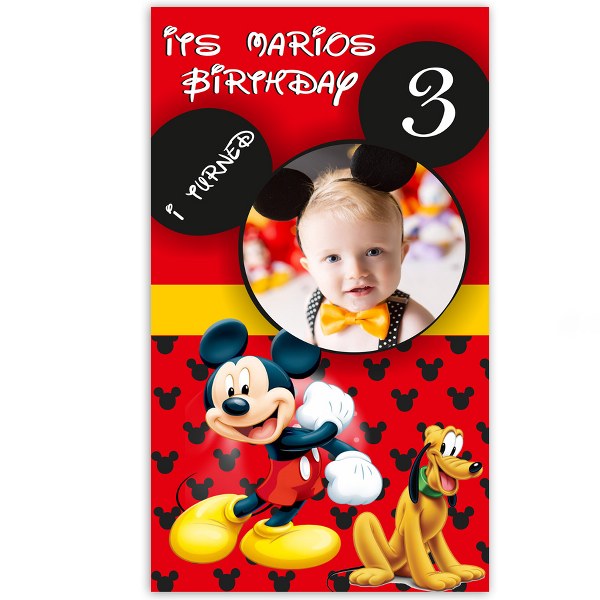 Αφίσα με φωτογραφία Mickey Mouse 1,30m