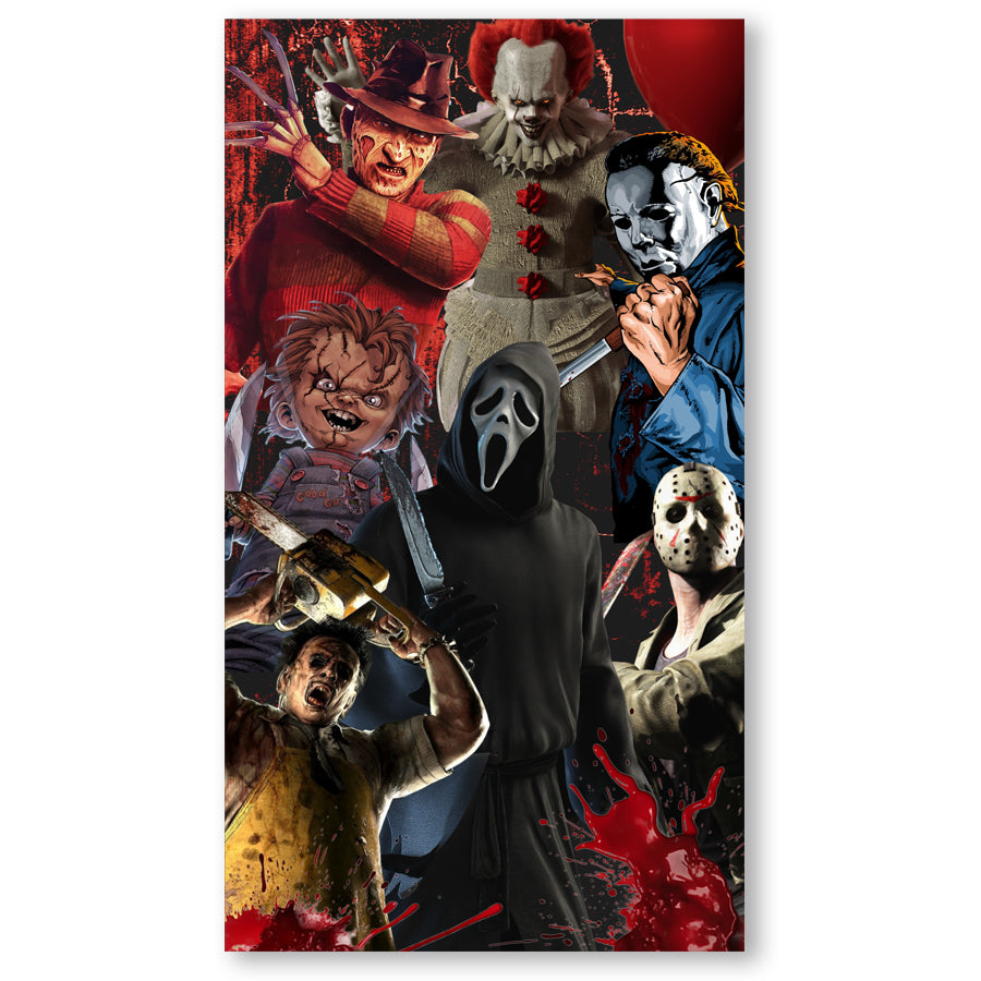 Αφίσα πόρτας Halloween - Horror Squad