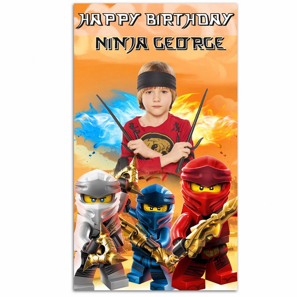 Αφίσα πόρτας με μήνυμα Lego Ninjago 1,30m