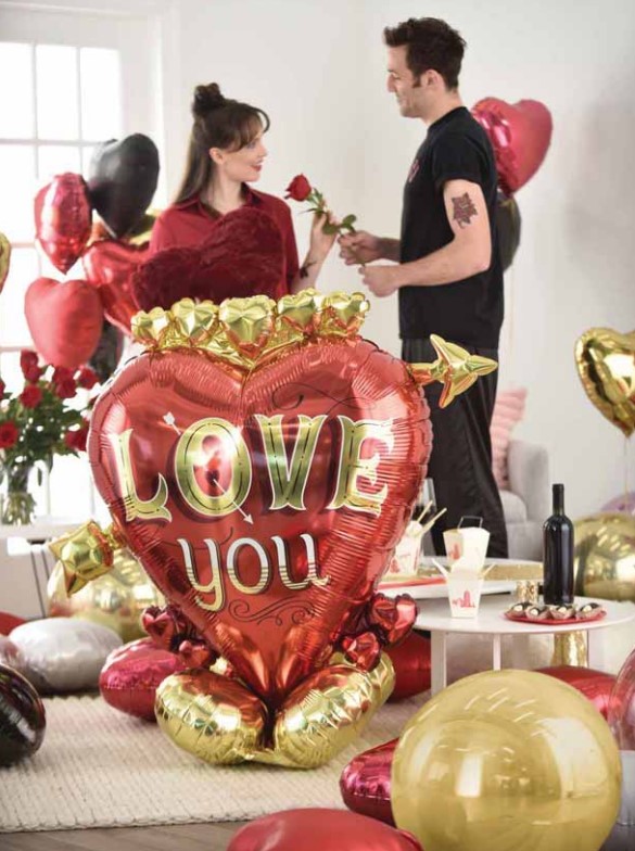 AirLoonz Τεράστιο Μπαλόνι Just My Type Καρδιά με βέλος