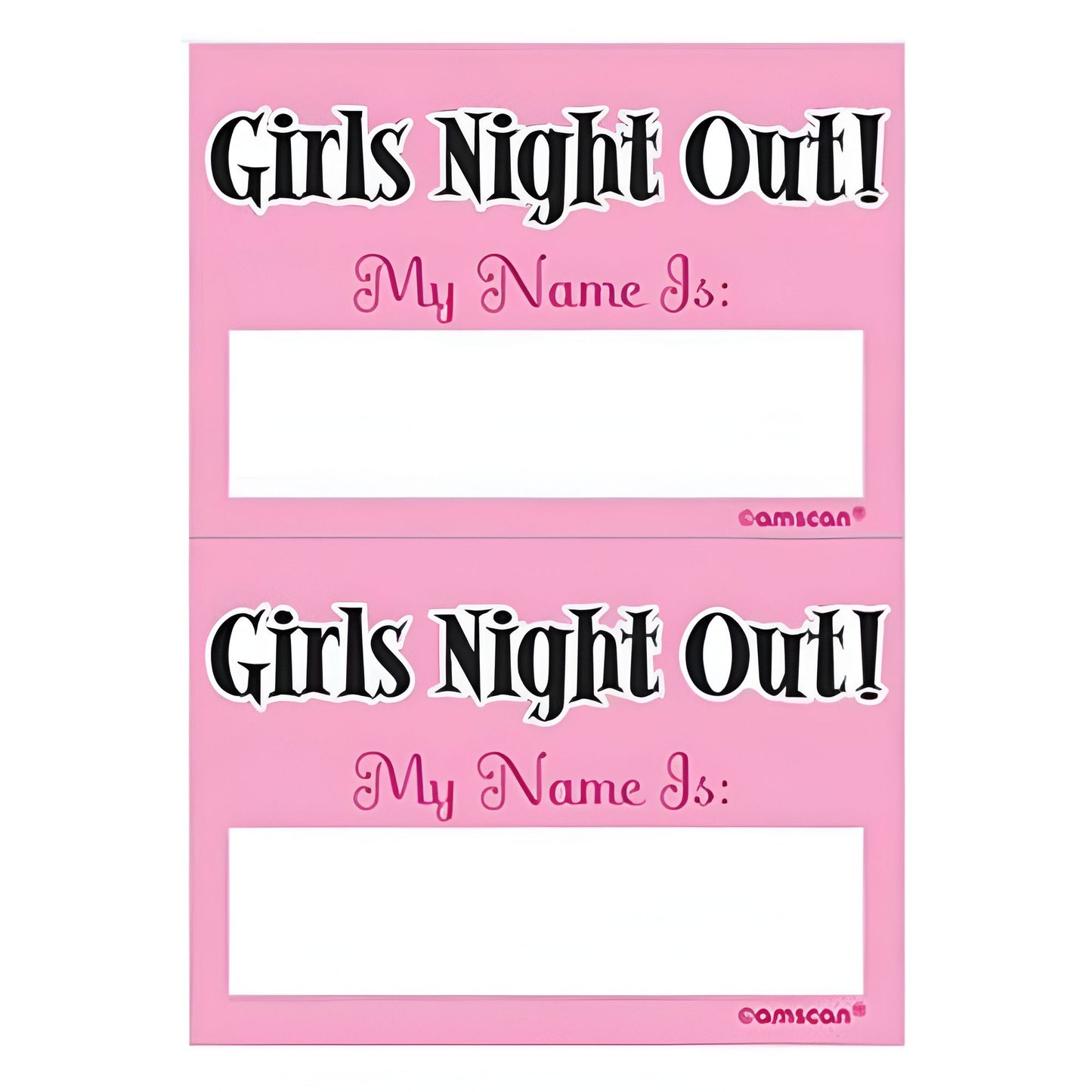 Αυτοκόλλητα Girls Night out "My name is" (16 τεμ)