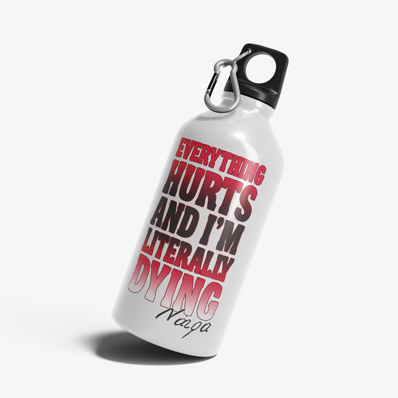 Ανοξείδωτο Παγούρι για Γυμναστήριο - Everything Hurts