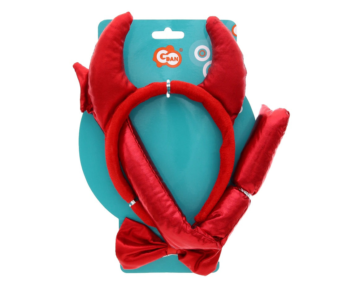 Αποκριάτικα Αξεσουάρ Διαβολάκι - κόκκινο σατέν (3 τεμ)