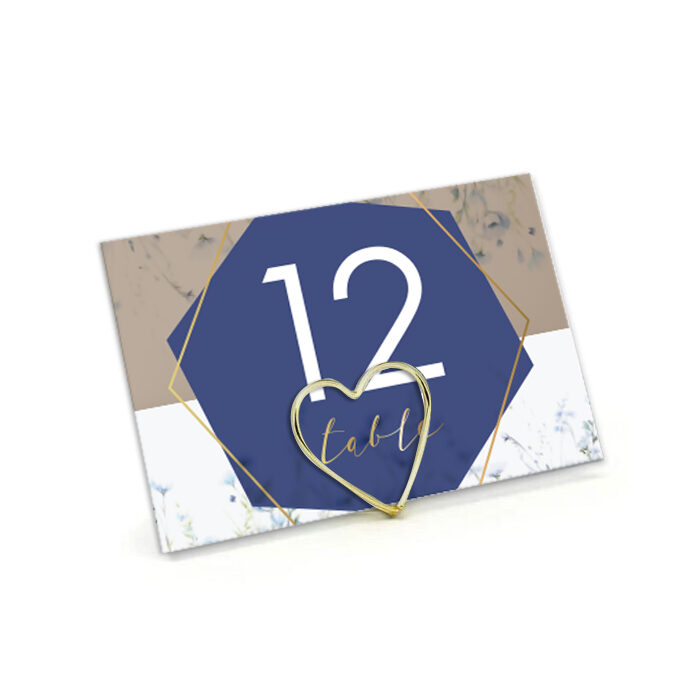 Αρίθμηση Τραπεζιών γάμου - Dusty Blue