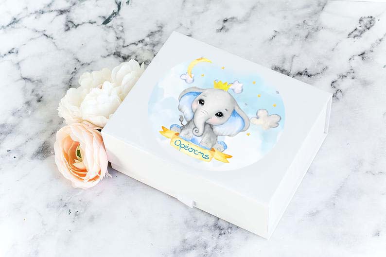 Αυτοκόλλητα με όνομα Ελεφαντάκι (6 τεμ)