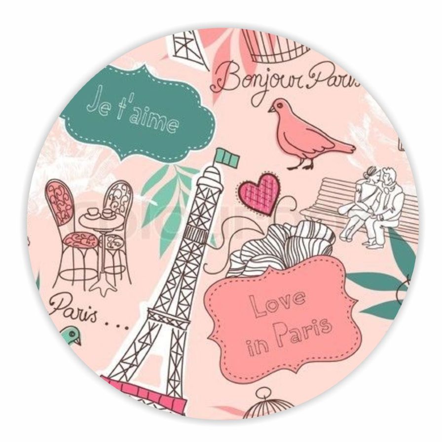 Αυτοκόλλητα Παρίσι (6 τεμ)