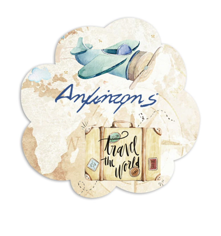 Αυτοκόλλητα με όνομα θέμα Ταξίδια (6 τεμ)