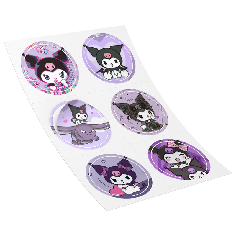 Αυτοκόλλητα Kuromi (6 τεμ)