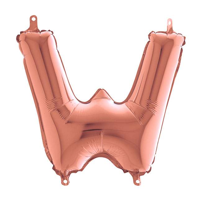 Mini Μπαλόνια Γράμματα Rosegold 36cm