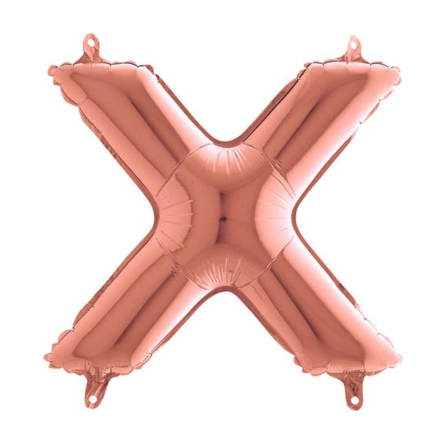 Mini Μπαλόνια Γράμματα Rosegold 36cm