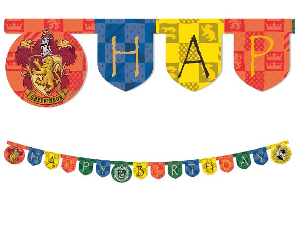 Banner Harry Potter Hogwarts "Happy Birthday