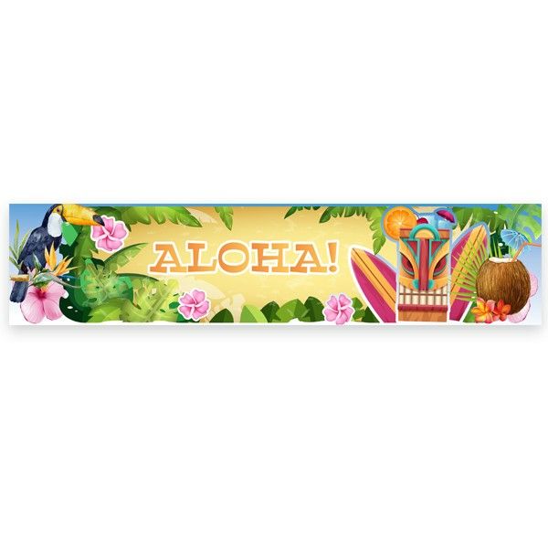 Banner Summer Party "Aloha"