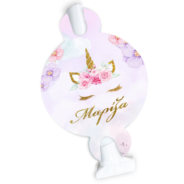 Blowouts Μονόκερος Φλοράλ (8 τεμ)