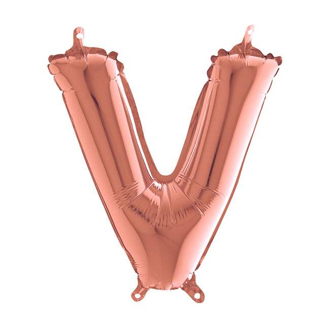 Mini Μπαλόνια Γράμματα Rosegold 36cm