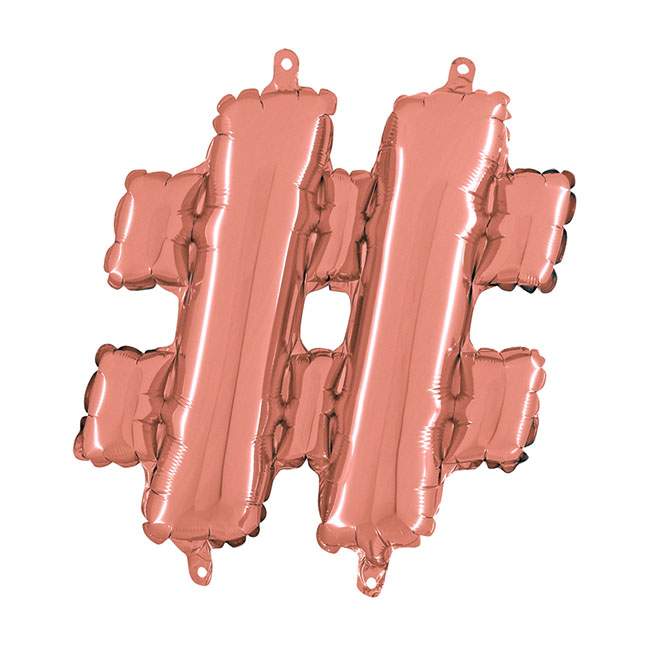 Mini Μπαλόνια Γράμματα Rosegold 36cm