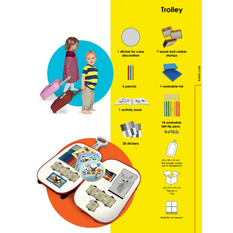 Cars - Βαλιτσάκι Τρόλευ με είδη ζωγραφικής