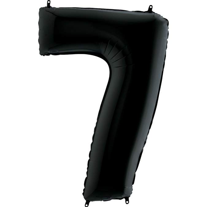 Μπαλόνια Αριθμοί Μαύρο 66 cm - 26"