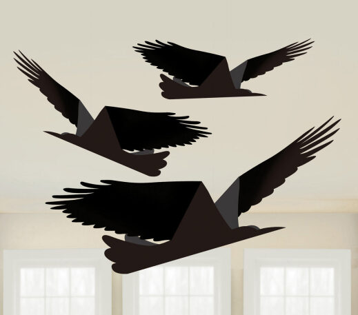 Χάρτινα κρεμαστά Κοράκια (3 τεμ)