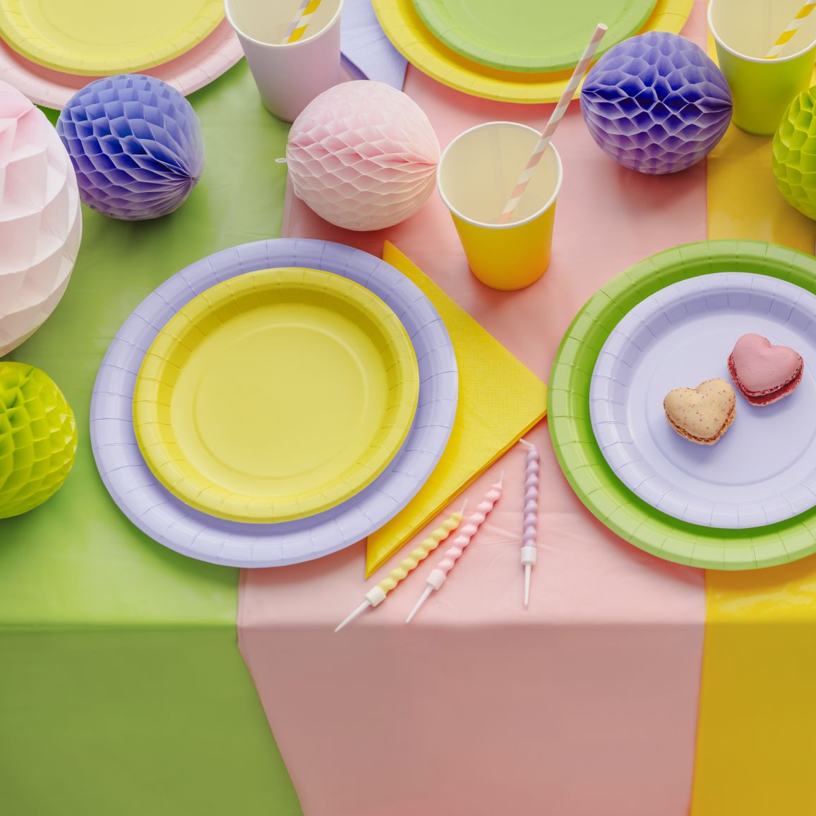 Χάρτινα Πιάτα γλυκού - Κίτρινα (6 τεμ)