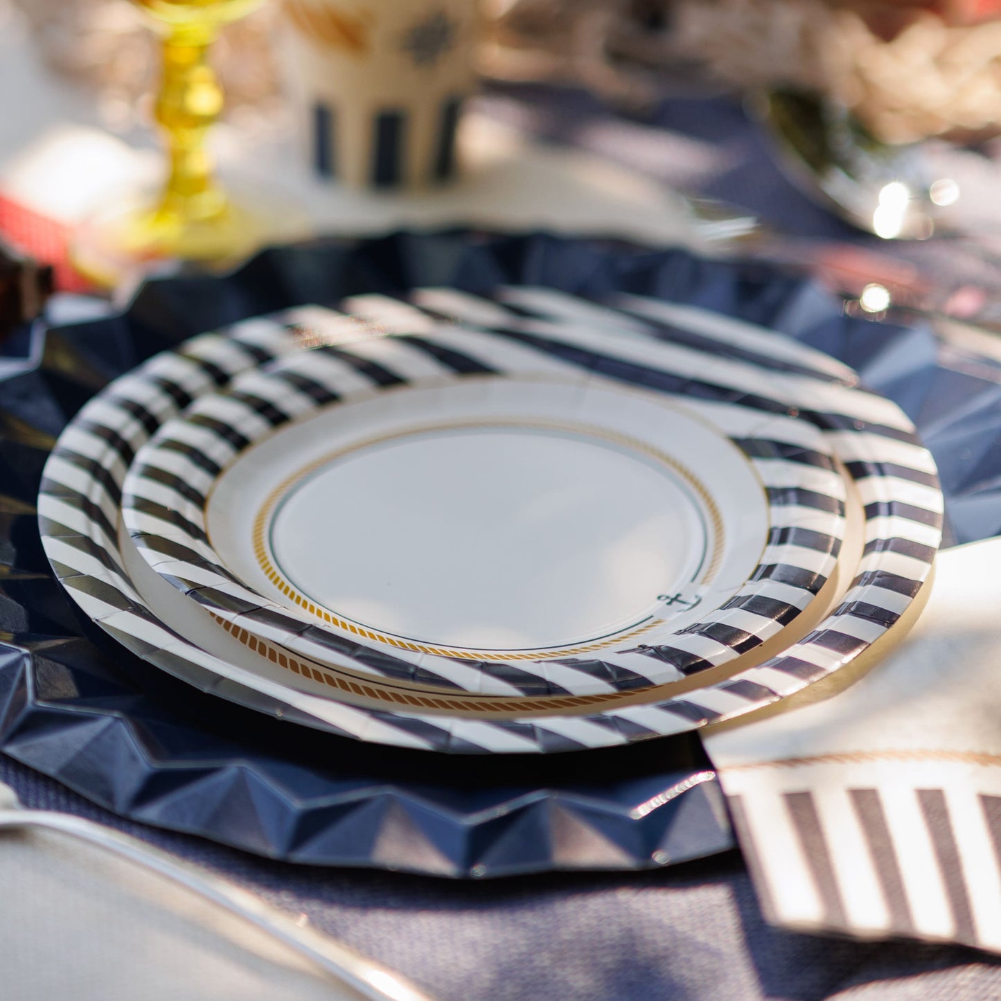 Χάρτινα Πιάτα - Ναυτικό (8 τεμ)