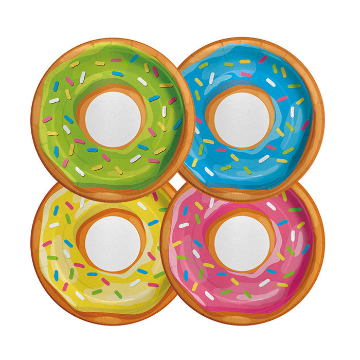 Χάρτινα Πιάτα - Ντόνατς (8 τεμ)