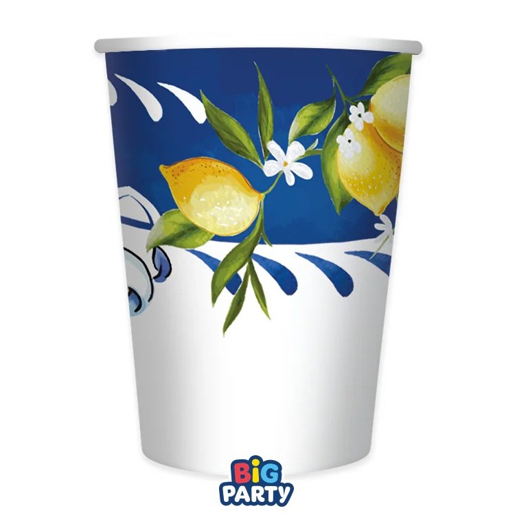 Χάρτινα Ποτήρια- Amalfi Λεμόνι (6 τεμ)