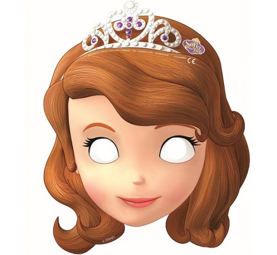 Χάρτινες Μάσκες Πριγκίπισσα Σοφία (6 τεμ)