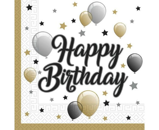 Χαρτοπετσέτες Happy Birthday (20 τεμ)