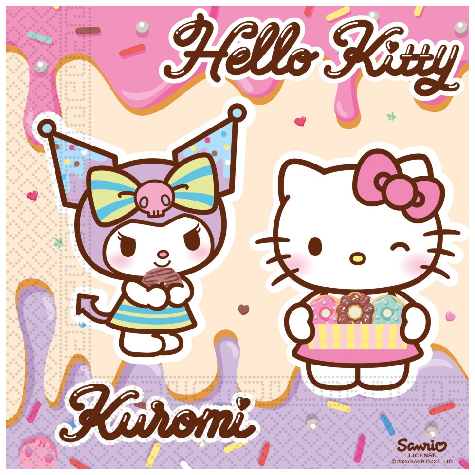 Χαρτοπετσέτες Hello Kitty & Kuromi (20 τεμ)