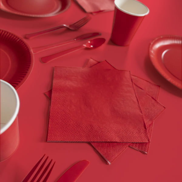 Χαρτοπετσέτες κόκκινες Fiesta (20 τεμ)