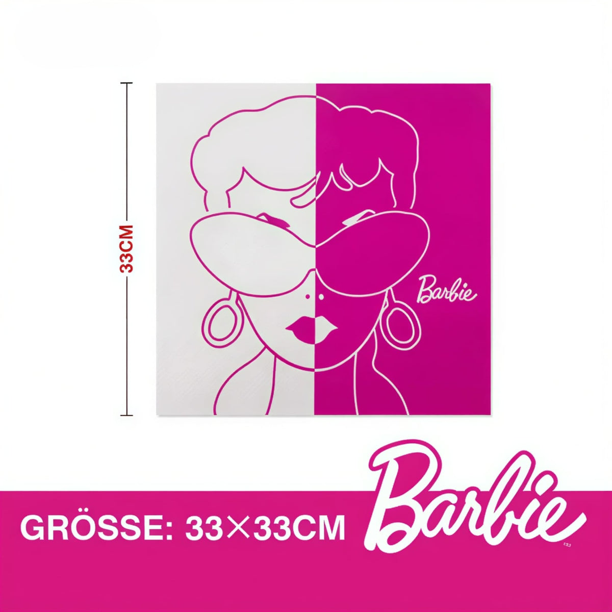 Χαρτοπετσέτες πάρτυ - Barbie (20 τεμ)