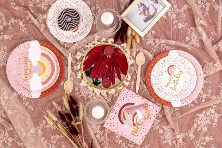 Χαρτοπετσέτες πάρτυ Boho Ουράνιο Τόξο (20 τεμ)