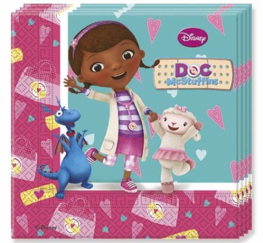 Χαρτοπετσέτες πάρτυ Η μικρή Γιατρός (20 τεμ)