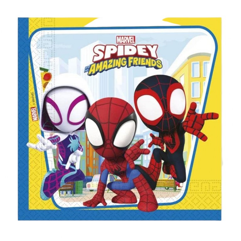 Χαρτοπετσέτες πάρτυ Marvel's Spidey (20 τεμ)